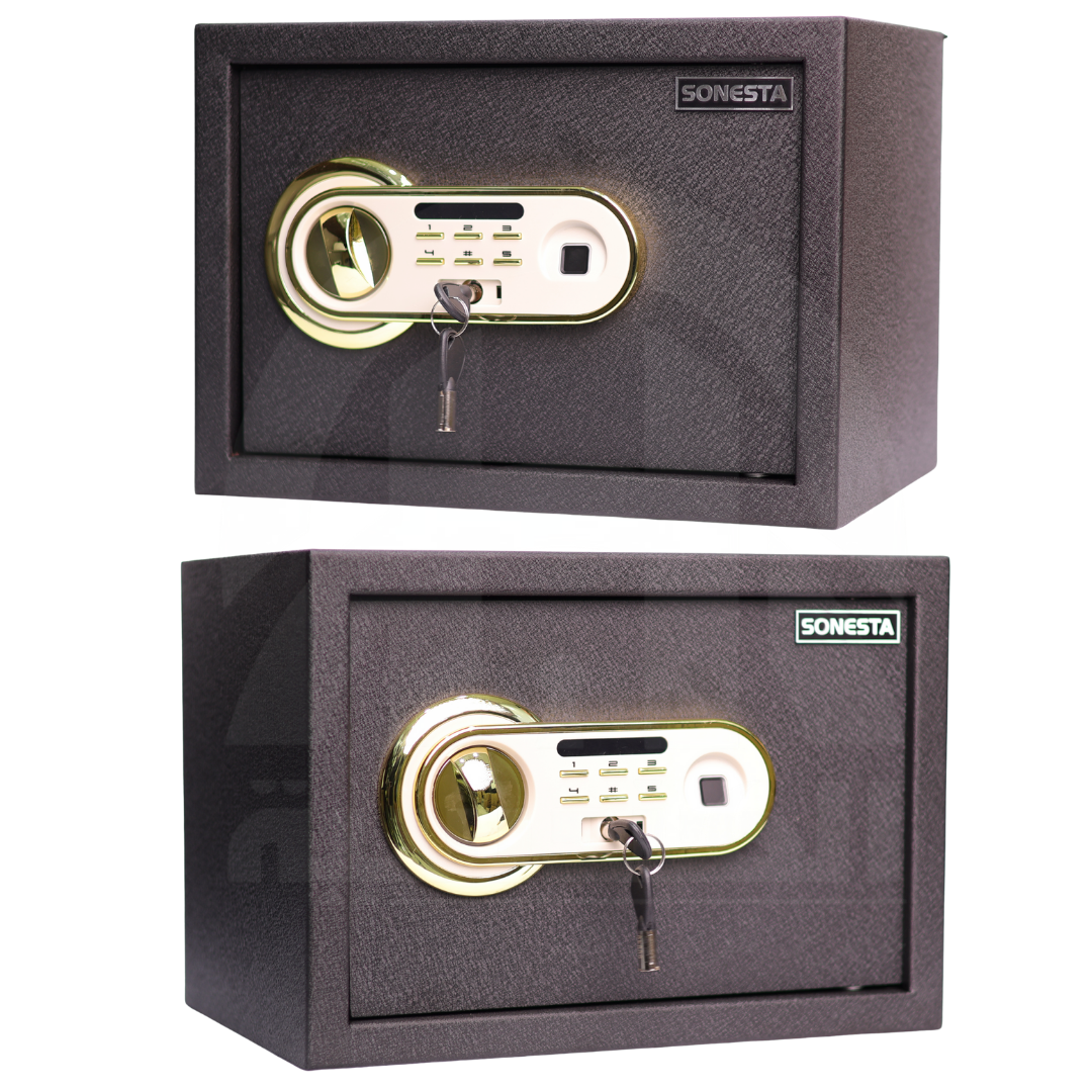 SONESTA 25 خزنة بتقنية البصمة الذكية مع رف داخلي - الهندسية