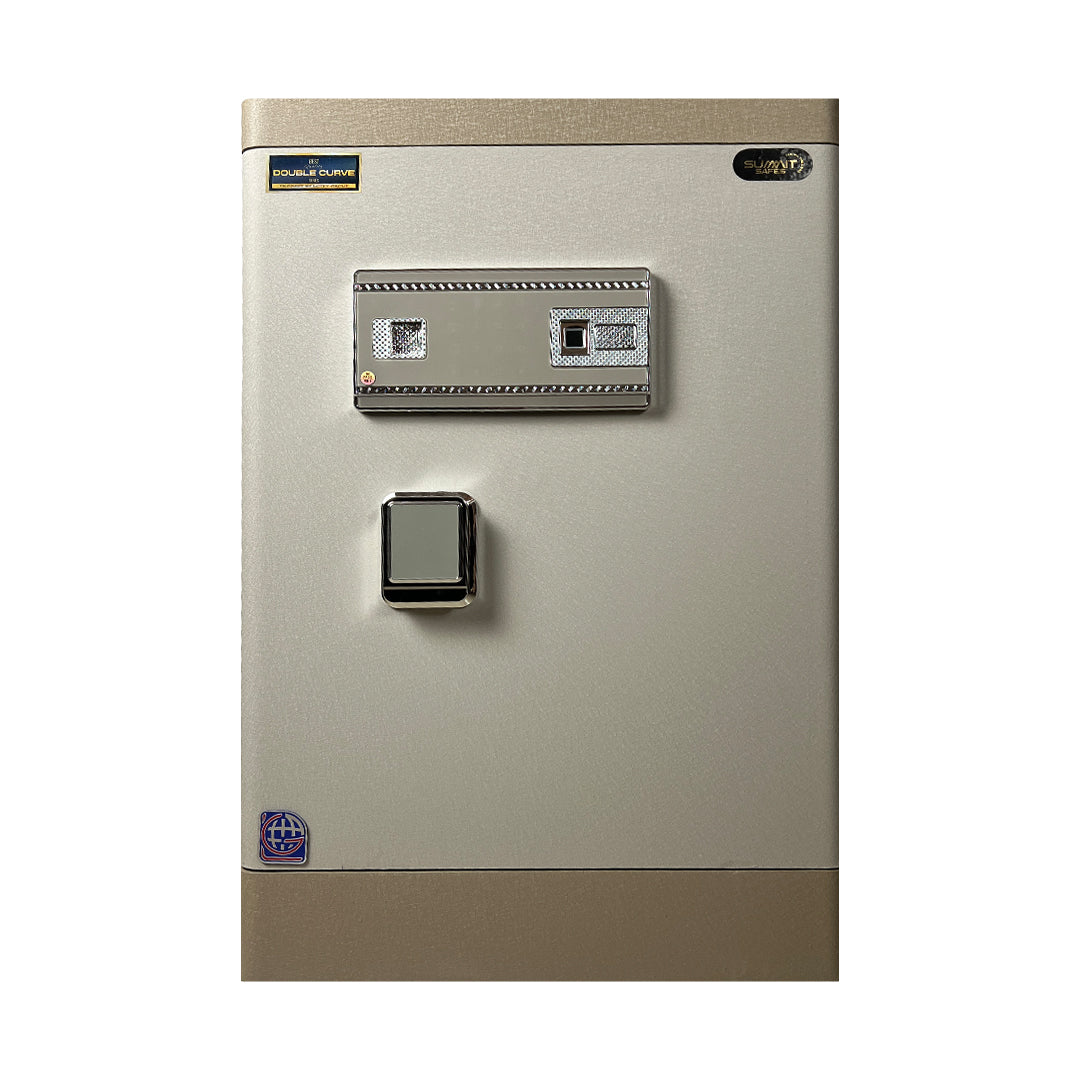 خزنة دابل كيرف Double Curve DXG 70F ببصمة وأزرار تاتش - بيج