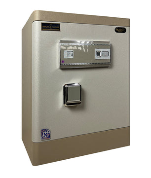 خزنة دابل كيرف Double Curve DXG 60F ببصمة وأزرار تاتش - بيج