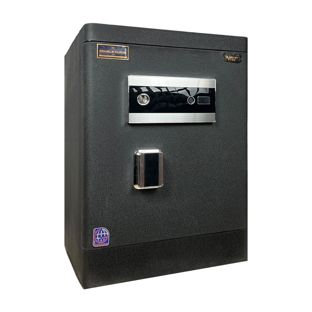 خزنة دابل كيرف Double Curve DXG 60F ببصمة وأزرار تاتش - أسود