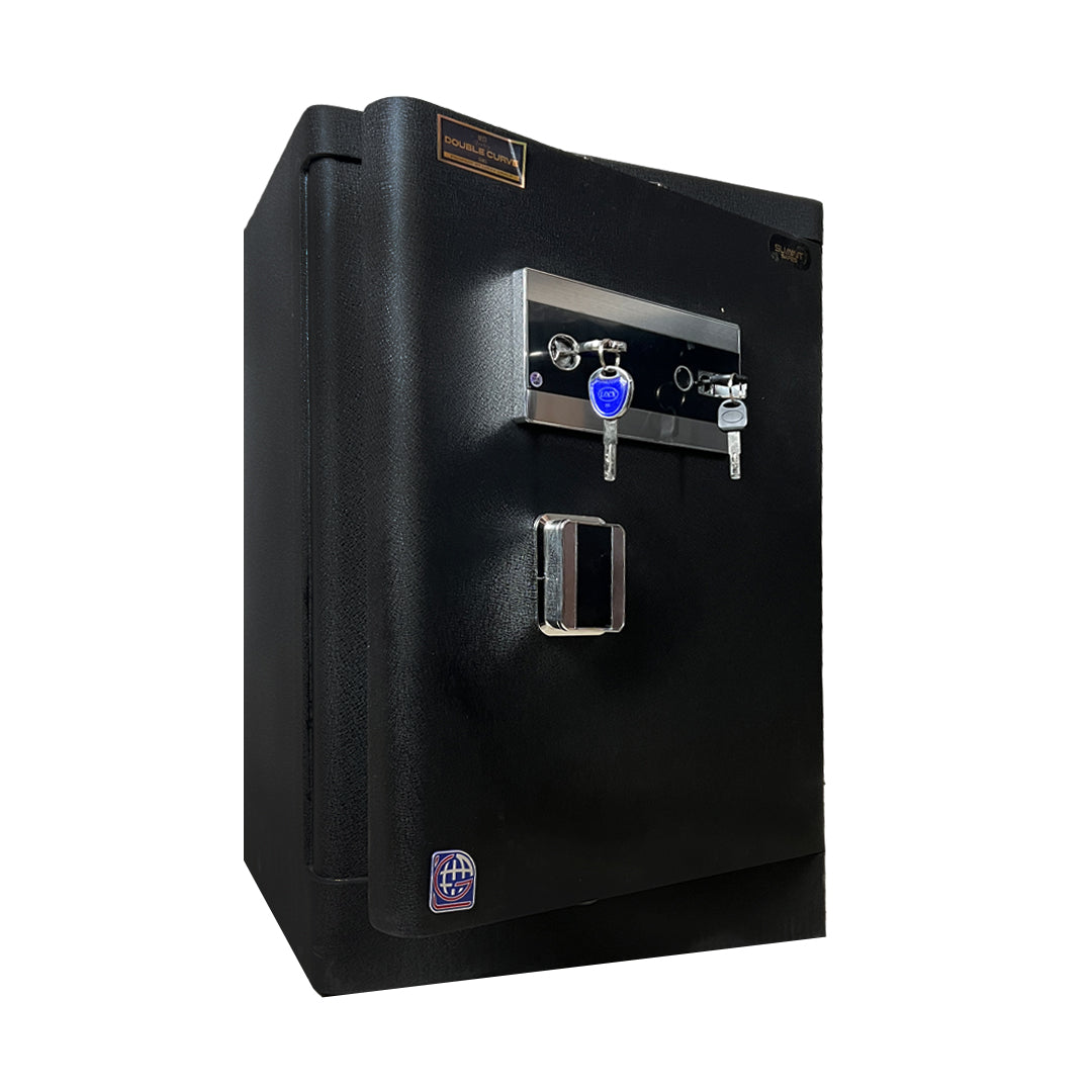 خزنة دابل كيرف Double Curve DXG 70F ببصمة وأزرار تاتش - أسود