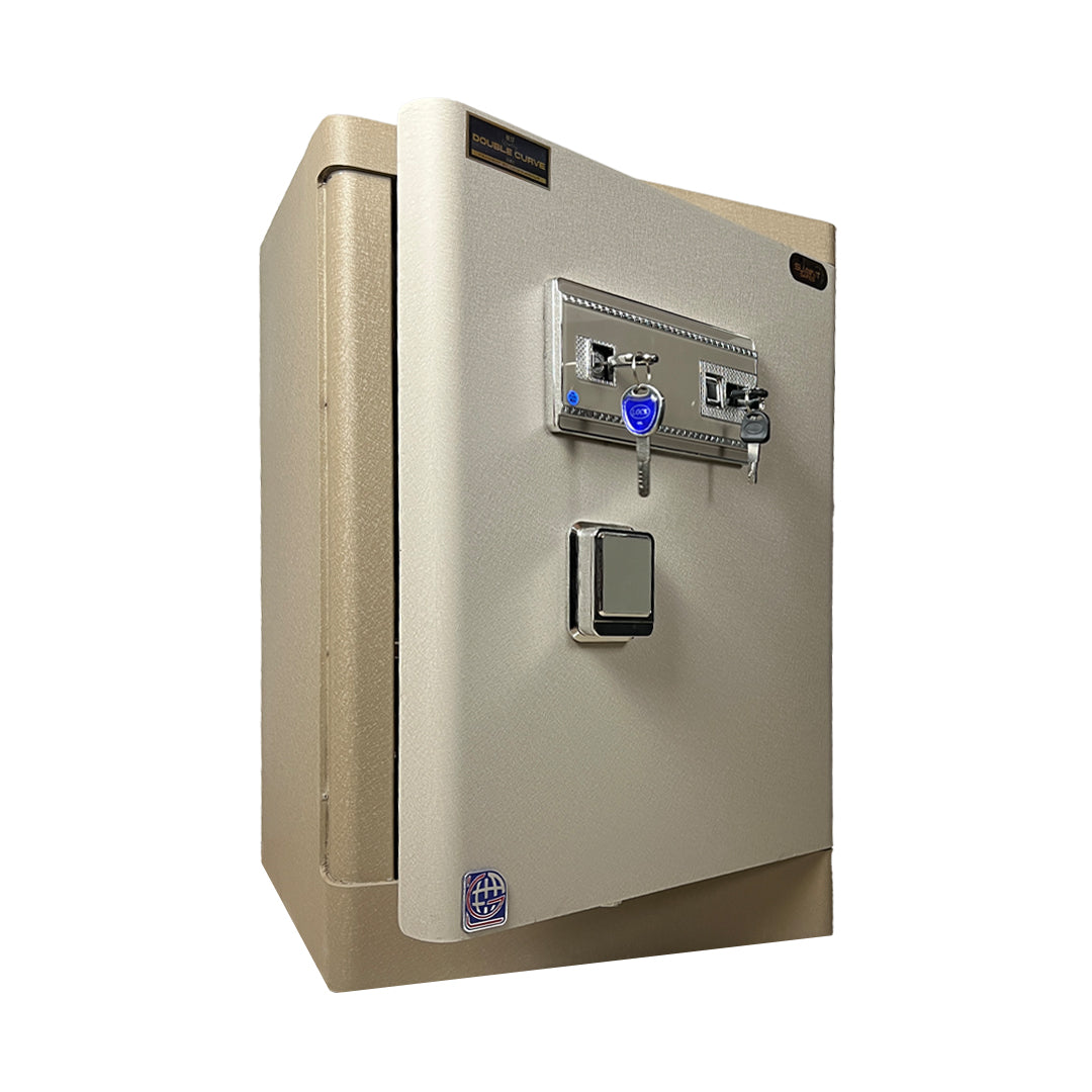 خزنة دابل كيرف Double Curve DXG 70F ببصمة وأزرار تاتش - بيج