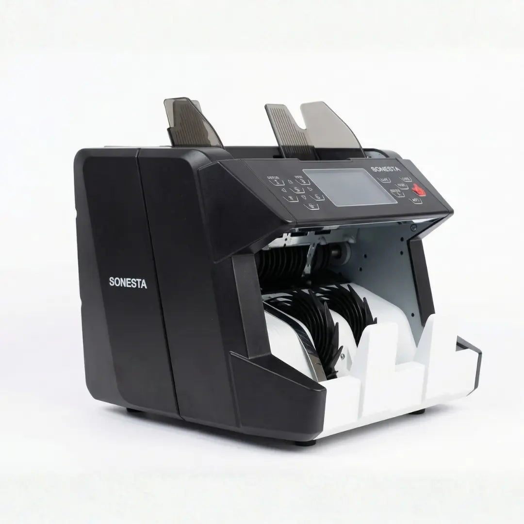 ماكينة عد وكشف تزوير العملات سونستا S611 - شاشة LCD وتدعم 3 عملات