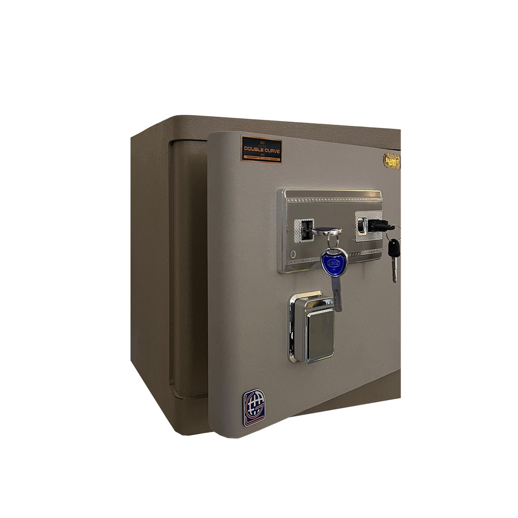خزنة دابل كيرف Double Curve DXG 45F ببصمة وأزرار تاتش - بيج