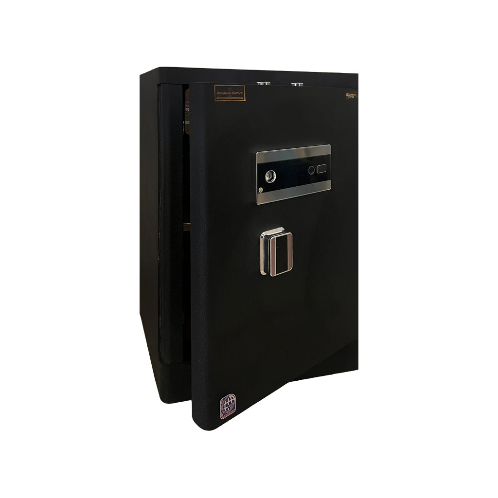خزنة دابل كيرف Double Curve DXG 80F ببصمة وأزرار تاتش - أسود