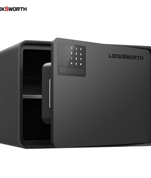 خزنة فندقية ديجيتال LOCKSWORTH 4524 - مقاس أكبر وأمان متطور | رمادي غامق