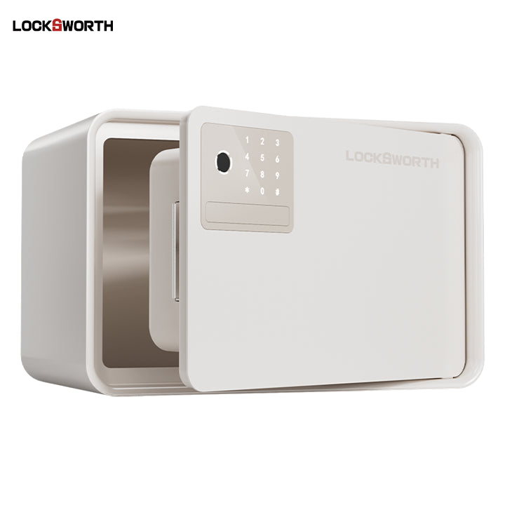 خزنة ببصمة وباسورد LOCKSWORTH 4528 - أمان ديجيتال وفاخرة | الهندسية (ازرق كحلي)